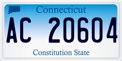 CT license plate AC20604