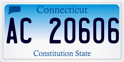 CT license plate AC20606