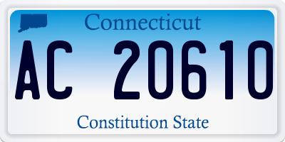 CT license plate AC20610