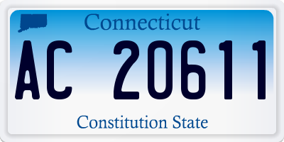 CT license plate AC20611