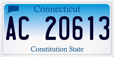 CT license plate AC20613