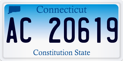 CT license plate AC20619