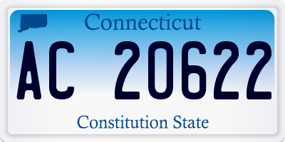 CT license plate AC20622