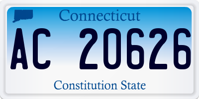 CT license plate AC20626
