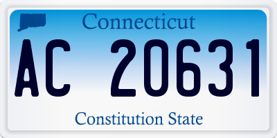 CT license plate AC20631