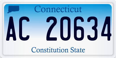 CT license plate AC20634