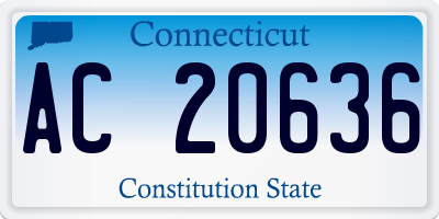 CT license plate AC20636