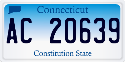 CT license plate AC20639