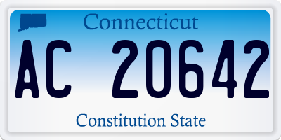 CT license plate AC20642
