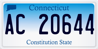 CT license plate AC20644