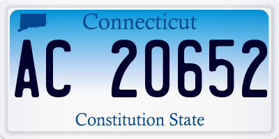 CT license plate AC20652