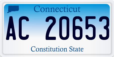 CT license plate AC20653