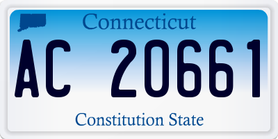 CT license plate AC20661