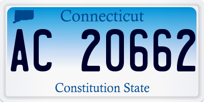 CT license plate AC20662