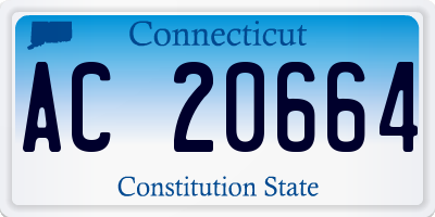 CT license plate AC20664