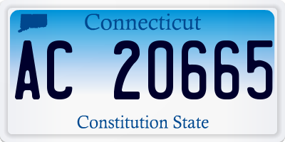 CT license plate AC20665