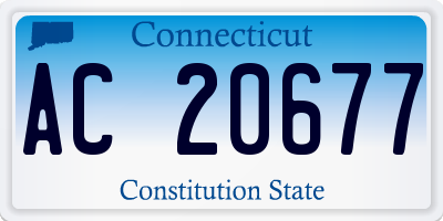 CT license plate AC20677