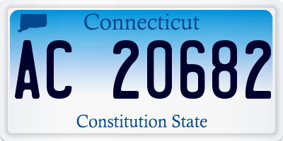 CT license plate AC20682