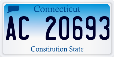 CT license plate AC20693