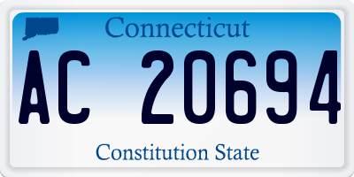 CT license plate AC20694