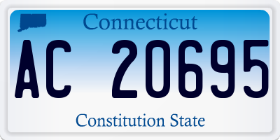CT license plate AC20695