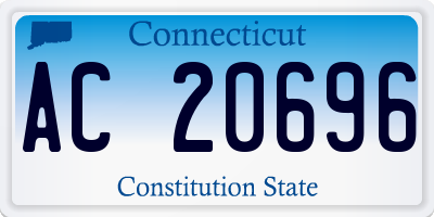 CT license plate AC20696