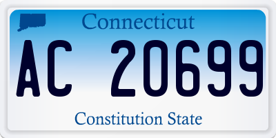 CT license plate AC20699