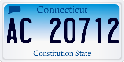 CT license plate AC20712