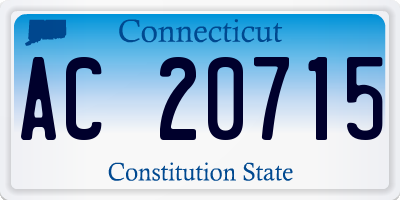CT license plate AC20715