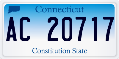 CT license plate AC20717