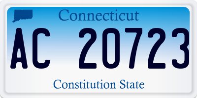 CT license plate AC20723