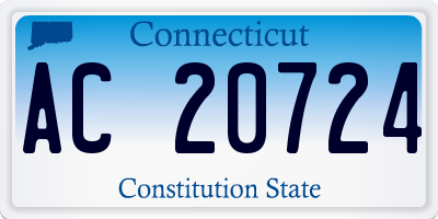 CT license plate AC20724