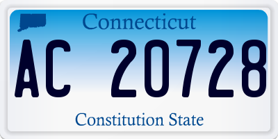 CT license plate AC20728