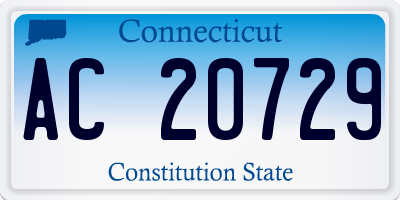 CT license plate AC20729