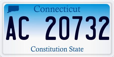 CT license plate AC20732