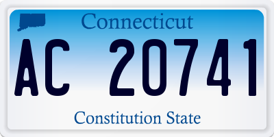 CT license plate AC20741