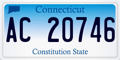 CT license plate AC20746