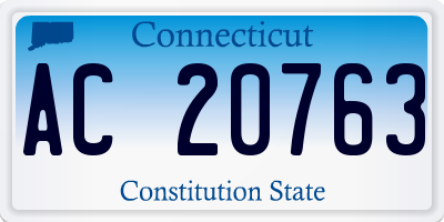 CT license plate AC20763