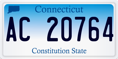 CT license plate AC20764