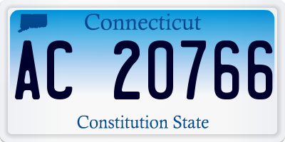 CT license plate AC20766