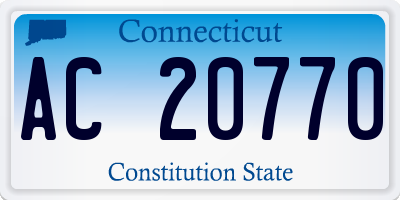 CT license plate AC20770