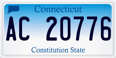 CT license plate AC20776