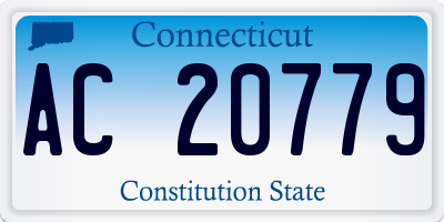 CT license plate AC20779