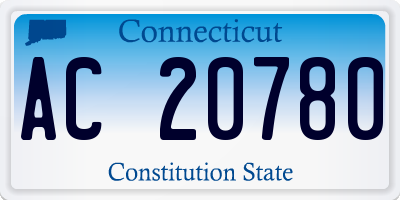 CT license plate AC20780