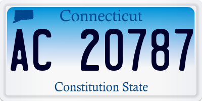 CT license plate AC20787