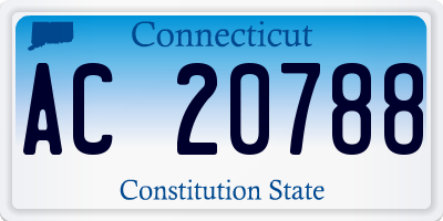 CT license plate AC20788