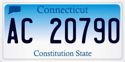 CT license plate AC20790
