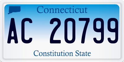 CT license plate AC20799