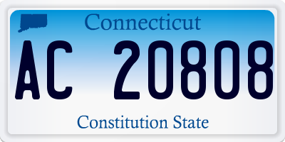 CT license plate AC20808