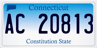 CT license plate AC20813